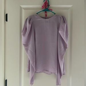 purple puffer long sleeve shirt, brand new!